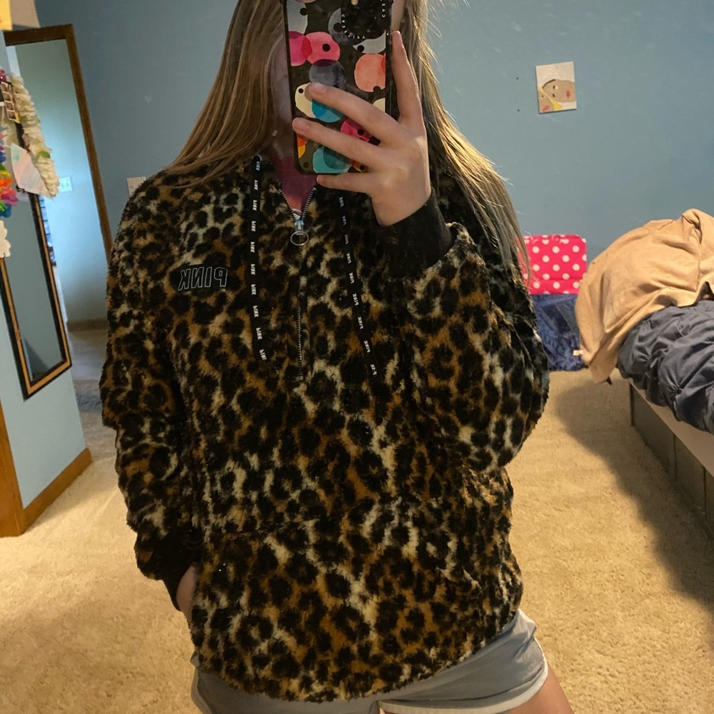 PINK Cheetah Print Sherpa